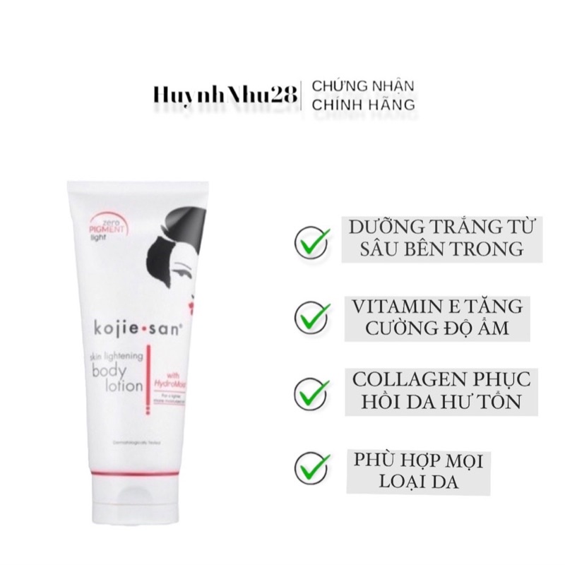 Kem Dưỡng Trắng Da Toàn Thân Kojie.san 200G