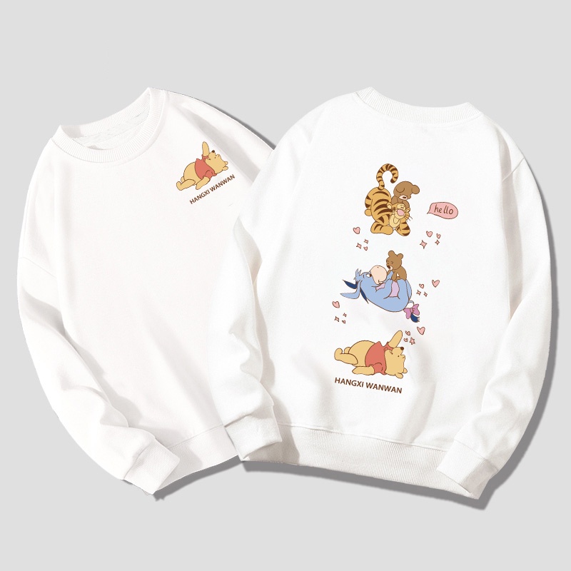 NRVP Áo thun nữ dài tay dáng rộng in hình phong cách Hàn Quốc