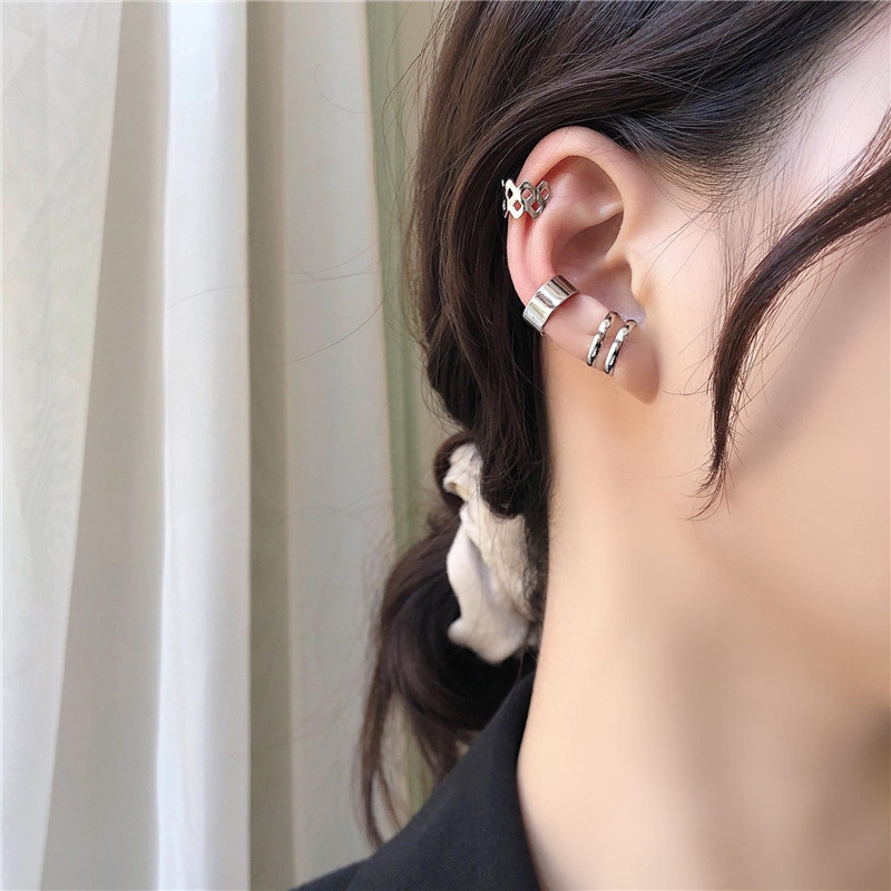 Khuyên Tai Dạng Kẹp Màu Trơn Cho Nam Và Nữ