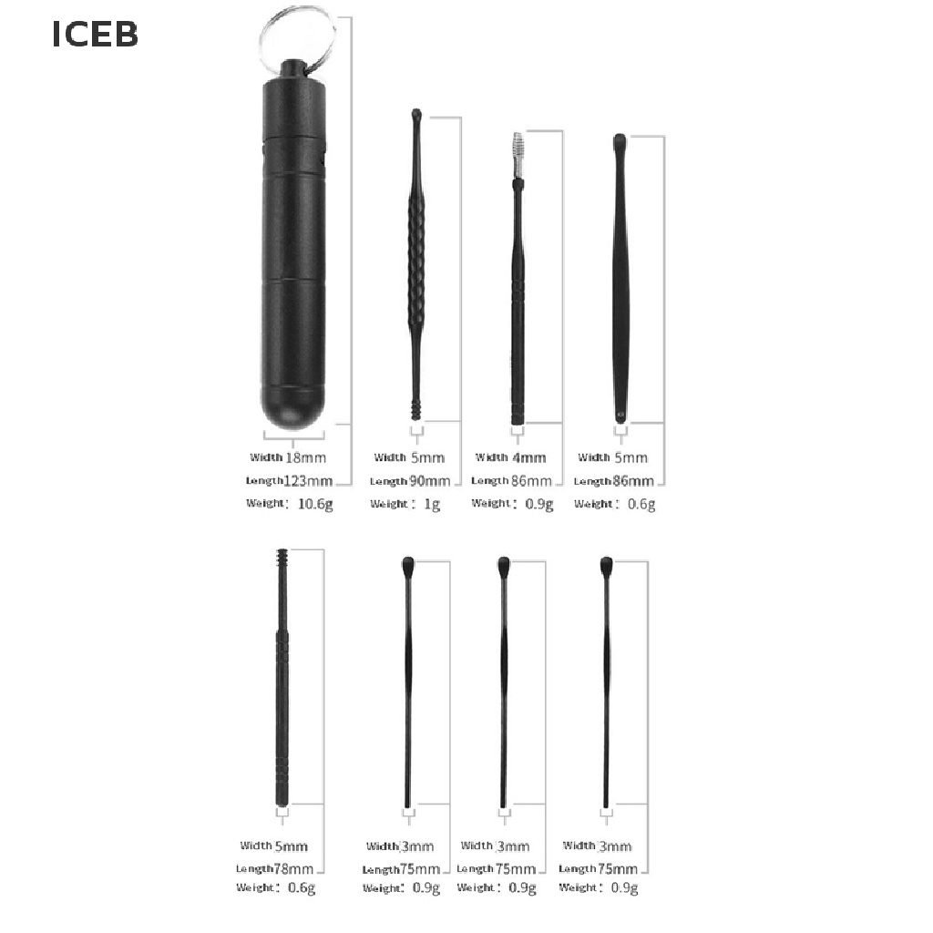 ic 6/7PCS Earwax Removal Kit Ear Wax Cleanser Remover Ear Pick Tools Ear Cleaner my