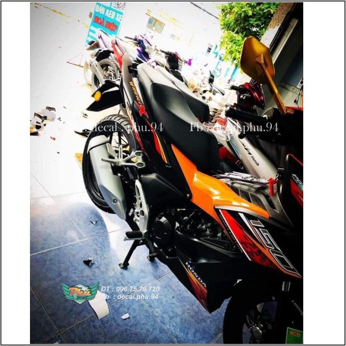 Tem Rời Winner X cam đen (V)