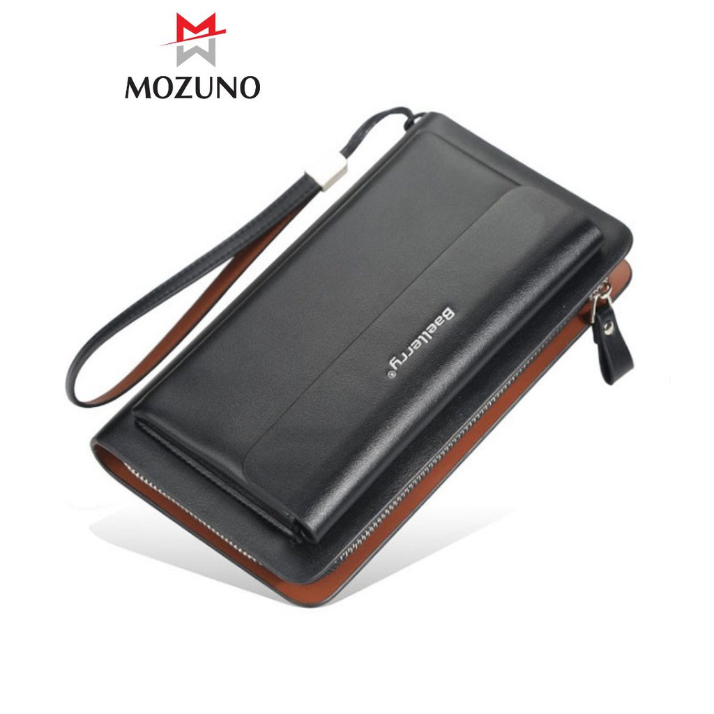 Ví Bóp Dài Cầm Tay Chính Hãng BAELLERRY Nhiều Ngăn Đựng Tiền Đựng Thẻ Cao Cấp Siêu Đẹp BR28 - Mozuno