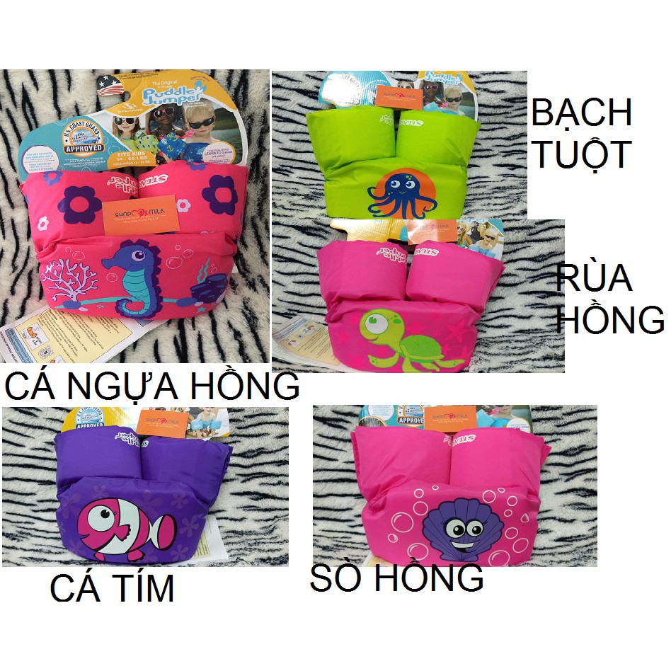 Phao Bơi Tay Kết Hợp Ngực STEARNS PUDDLE JUMPER Cho Bé Hàng Chính Hãng USA