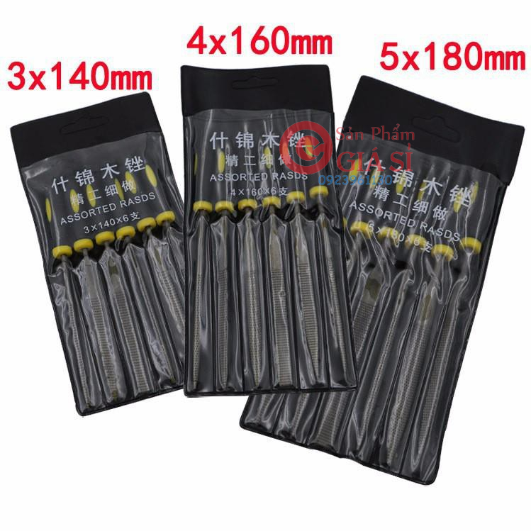 BỘ 6 dũa gỗ mini 180mm ❤️freeship❤️