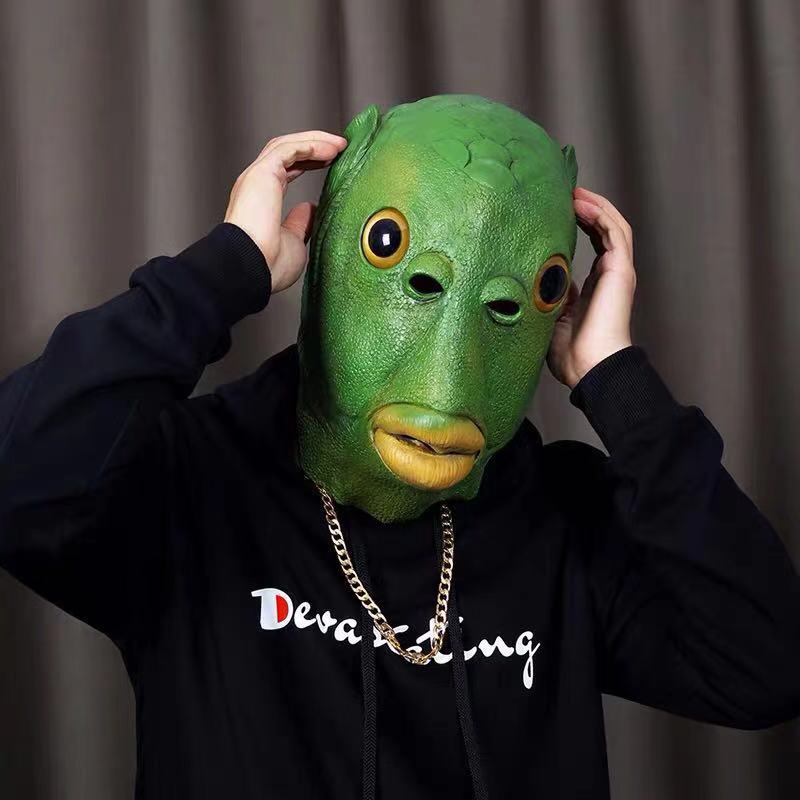 Mũ Trùm Đầu Hóa Trang Hình Cá Đáng Yêu