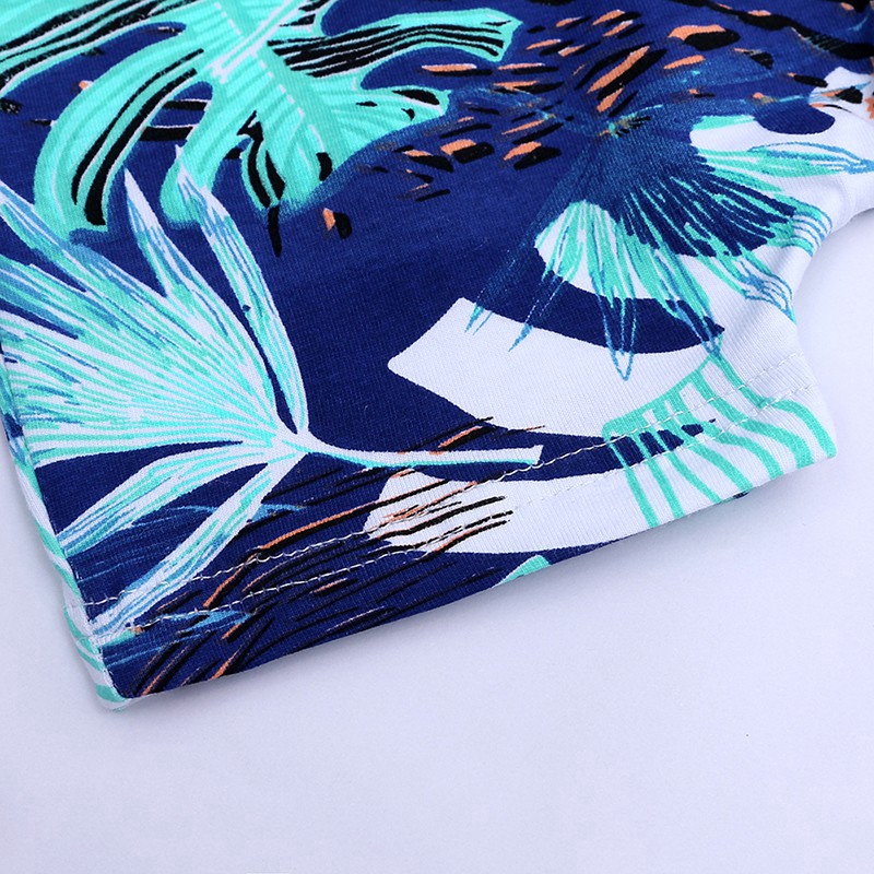 Áo liền quần MANVIN BABY làm từ cotton 100% tay ngắn phối dây kéo dễ thương cho bé