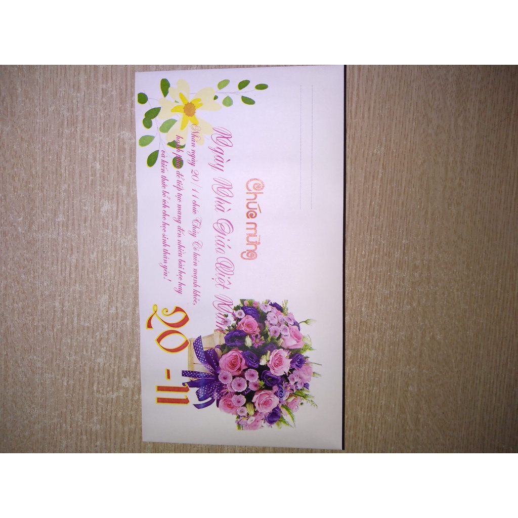 Combo 20 cái phong bì chúc mừng 20 tháng 11