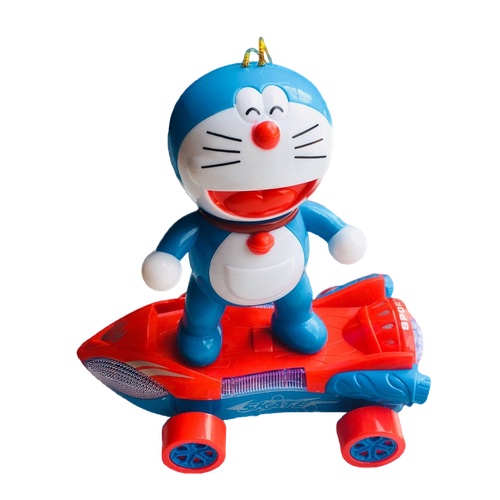 Lồng đèn trung thu Doraemon kèm xe trượt có đèn và nhạc mã số D396-8, Tân nhiên online