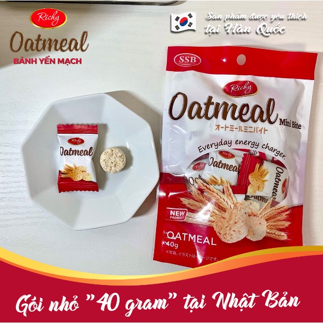 [NEW] Bánh Yến Mạch Oatmeal Richy MINI bite 40g
