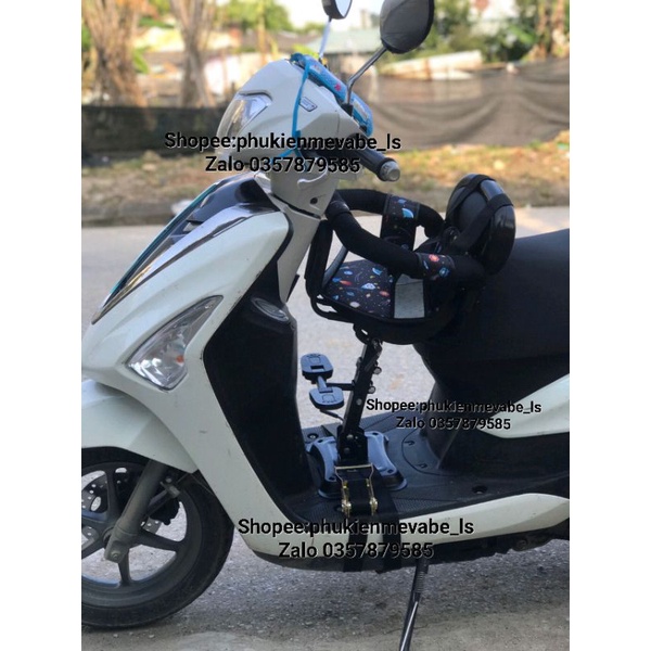 XN128-Ghế ngồi xe máy, xe máy điện xoay ngả 128 có giảm xốc