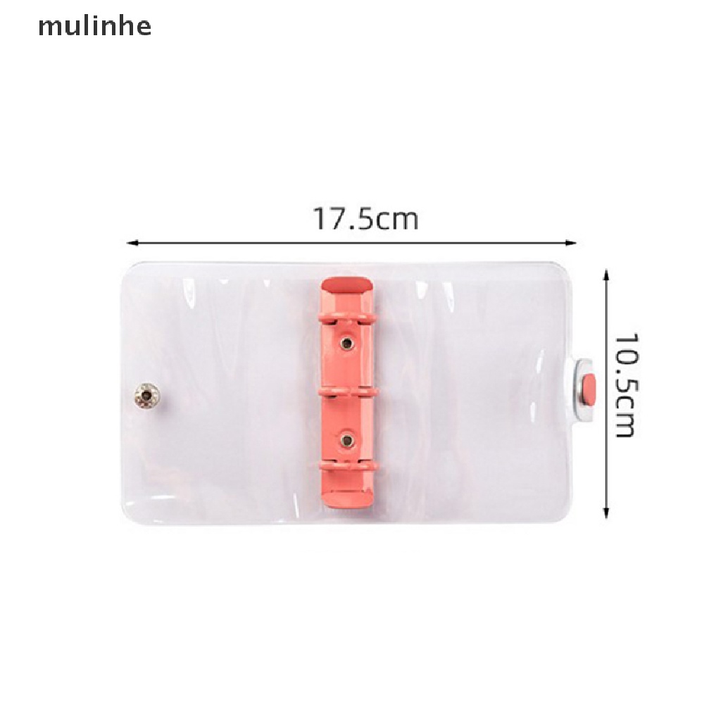 Mulinhe Sổ Tay 3 Vòng Tròn Mini Bằng PVC Trong Suốt Dễ Thương Sáng Tạo Cho Học Sinh vn