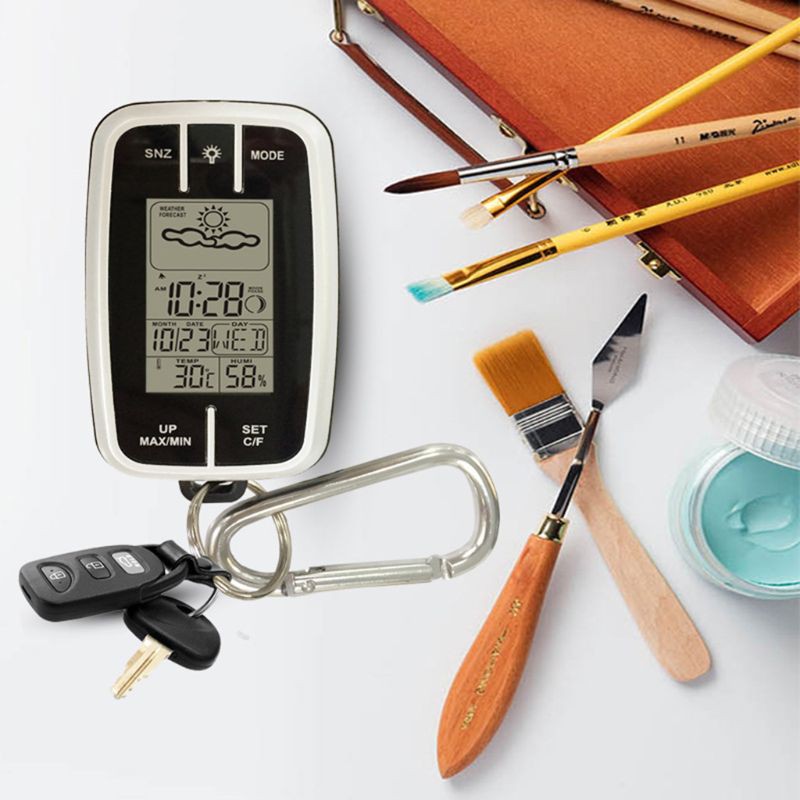 Đồng Hồ Dự Báo Thời Tiết Mini Tiện Lợi