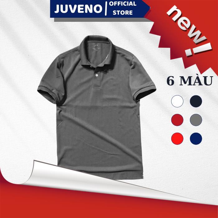 Áo Polo Trơn Juveno,👕CHẤT ĐẸP👕 Áo Thun Polo Juveno Cổ Không Viền, Chất Cá Sấu, Thấm Hút Mồ Hôi, Đủ