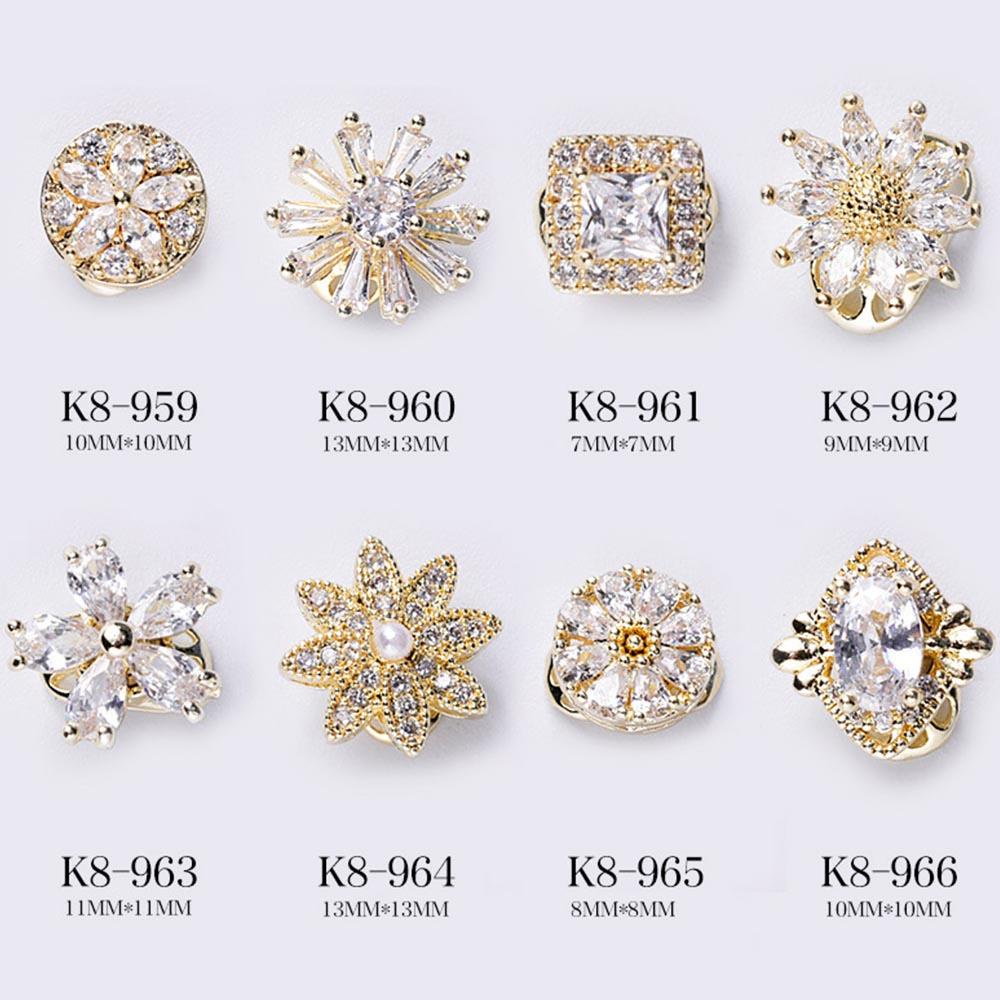 Móng Tay Giả Xoay 3D Độc Đáo|Móng Tay Xoay Bằng Hợp Kim Nhôm Hình Hoa Lâu Trôi