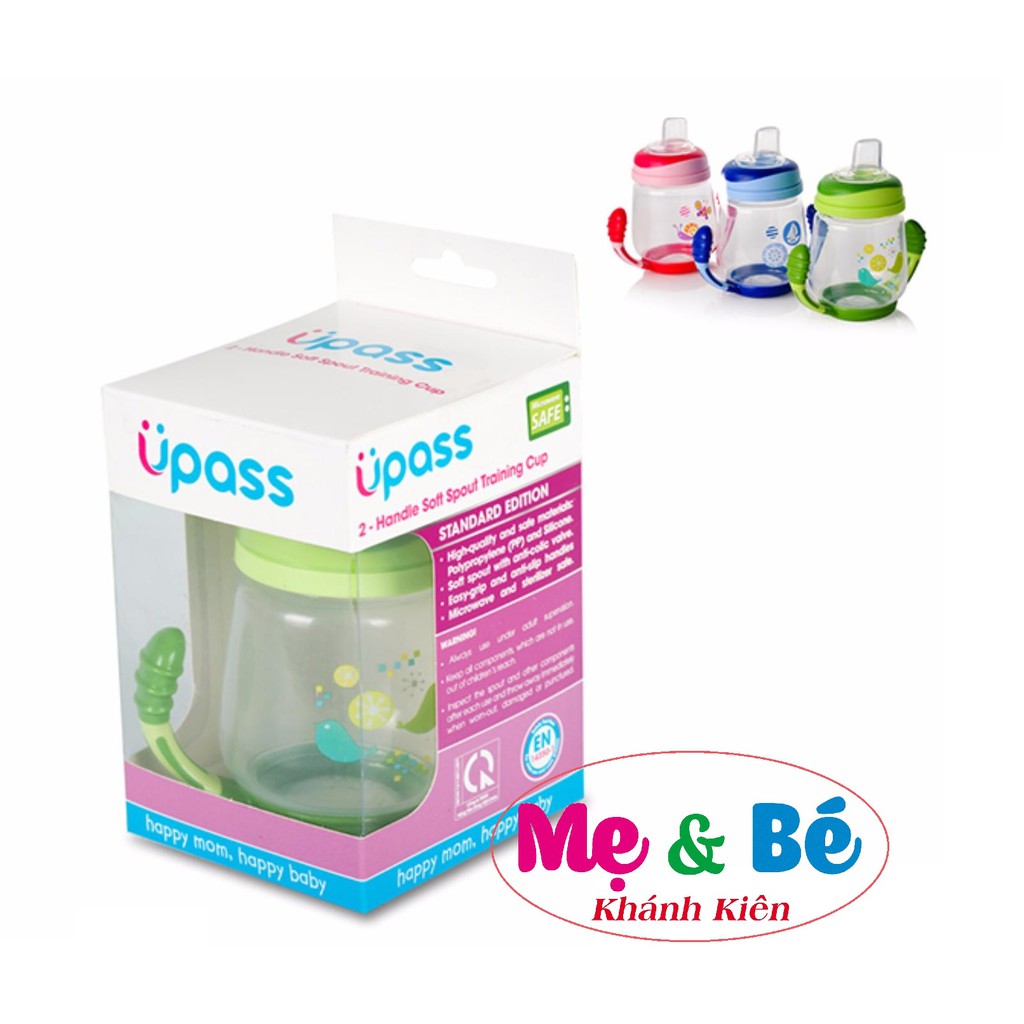 Cốc Tập Uống UPASS 2 Tay Cầm Với Đầu Hút Silicone