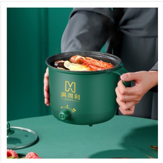 Nồi lẩu mini kiêm nồi hấp 2 tầng đa năng
