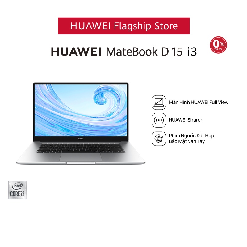 Máy Tính Xách Tay Huawei Matebook D15 (8GB/256GB) | Màn Hình Fullview