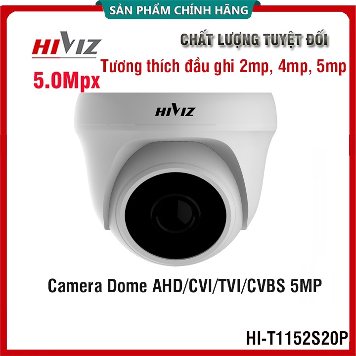 [Xả Lỗ] Camera giám sát Hiviz 2.0MPX | 5MP cao cấp, Tương thích với mọi đầu ghi 2mp, 4mp, 5mp - Chính Hãng