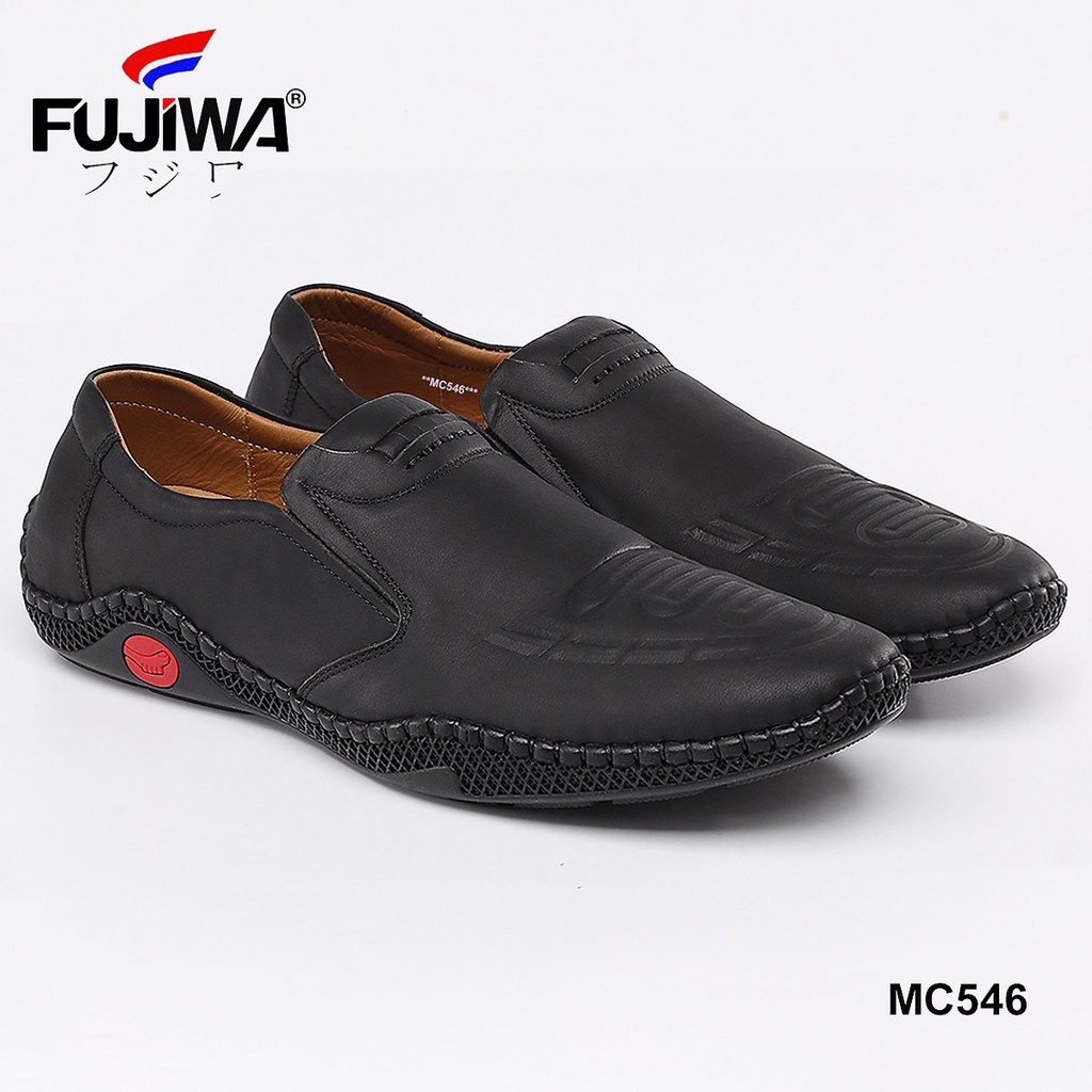 Giày Lười Nam Da Bò FUJIWA - MC546. Da Dập Vân Hoạ Tiết. Được Đóng Thủ Công (Handmade). Có Size:  38, 39, 40, 41, 42, 43