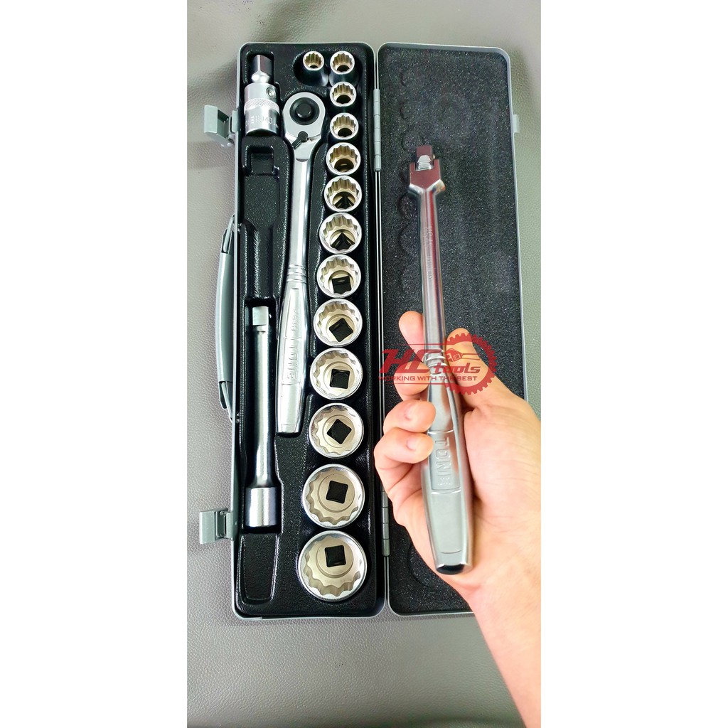 Bộ khẩu có hộp đựng 18 chi tiết TONE - Made in Japan
