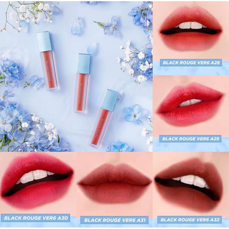 SON KEM LÌ BLACK ROUGE AIR FIT VELVET TINT VER 6 BLUEMING GARDEN | BigBuy360 - bigbuy360.vn