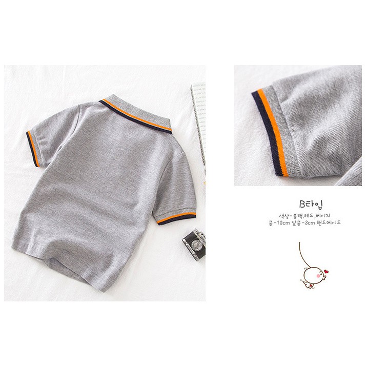 Áo polo bé trai WELLKIDS chất cotton mềm mịn nhiều màu sắc ATP2