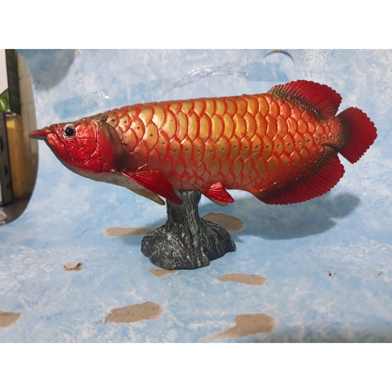 Mô hình đồ chơi khủng long. Cá rồng huyết long.