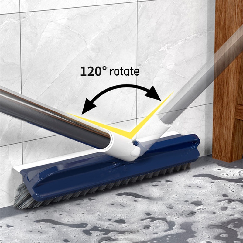 Bàn Chải Vệ Sinh Sàn Nhà 2 Trong 1 Cán Dài Tiện Dụng
