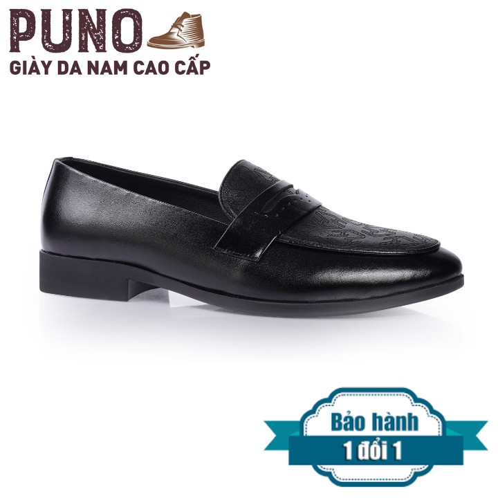 [Giá Xả Kho] Giày Penny Loafer Đen GL10 - Giày Lười Da Bò Công Sở Nam