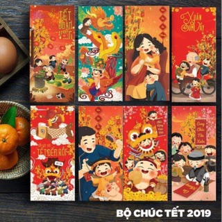 Combo 100 bao lì xì tết truyền thống