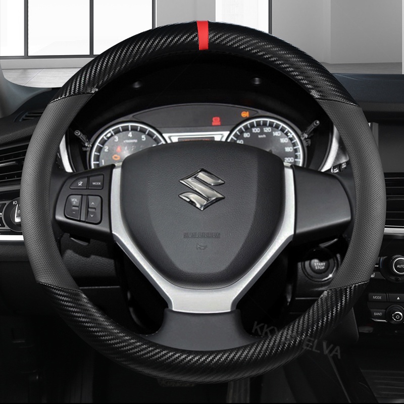 Vỏ Bọc Vô Lăng Xe Hơi 37 38cm 15" Cho Suzuki Alivio/Ciaz Alto Baleno Celerio Dzire Spacia Swift Wagon R Ignis Jimny SX4 Ciaz