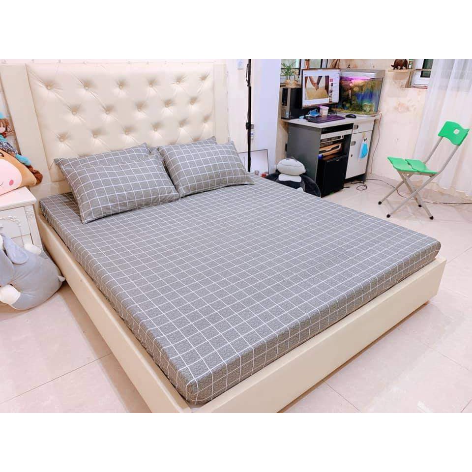 Bộ ga gối 3 món cotton poly hè mát, ga trải giường bo chun, drap bọc đệm mẫu dễ thương đủ size theo yêu cầu. Hàng loại 1