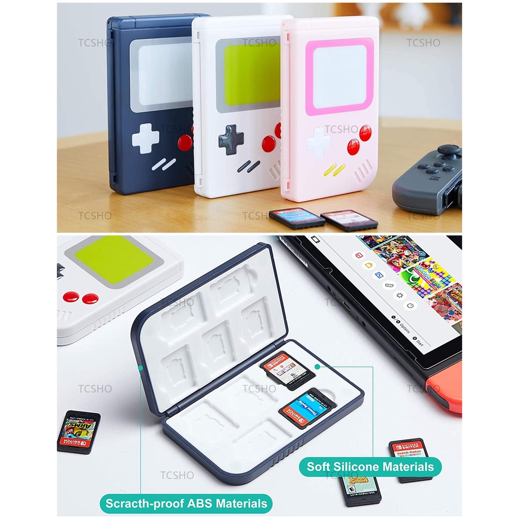 Hộp đựng thẻ chơi game Nintendo Switch 10 thẻ game & 10 thẻ MicroSD siêu mỏng