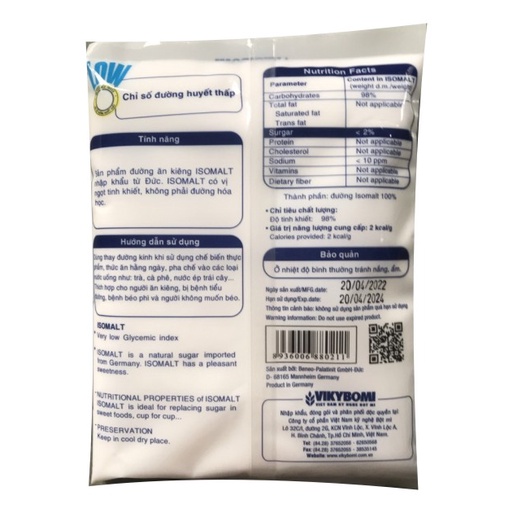 Đường Ăn Kiêng Isomalt vikybomi Gói 300G