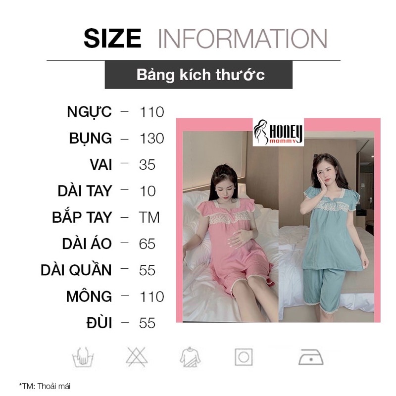 Bộ bầu đẹp mùa hè chất đũi mát bộ đồ bầu lửng mặc nhà