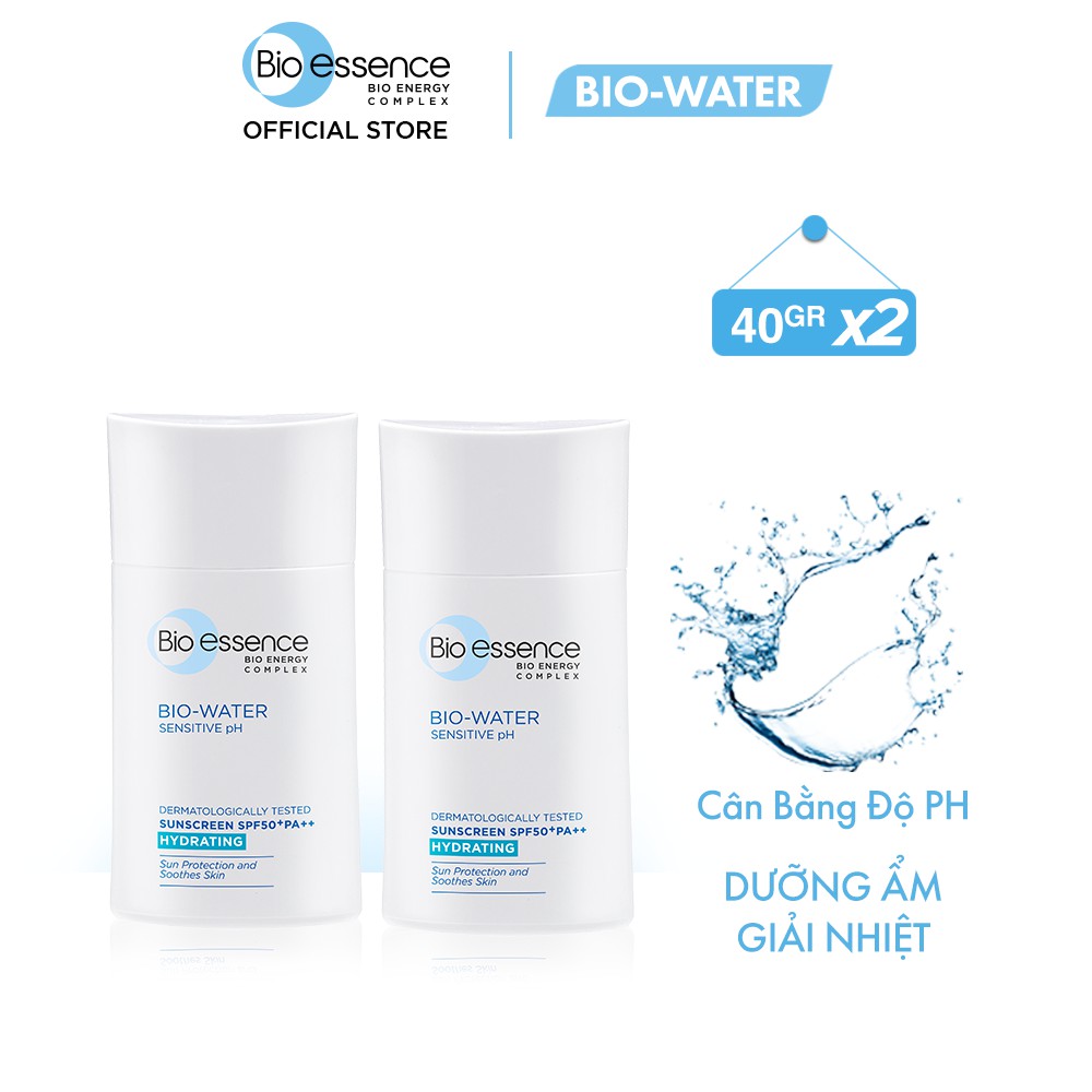 Combo 2 Kem chống nắng Bio Essence Bio Water B5 Sunscreen SPF50+ PA++ 40ml/chai | BigBuy360 - bigbuy360.vn