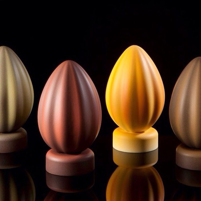 Khuôn Silicone Làm Sô Cô La Hình Quả Trứng Phục Sinh Độc Đáo