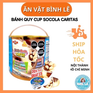Bánh quy cup socola crunch caritas thái lan hộp 95-100 cup