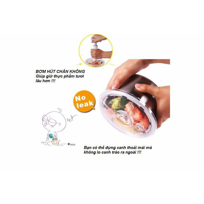 [Mã ELMS5 giảm 7% đơn 300K] Hộp cơm cắm điện hâm nóng cao cấp hút chân không Bear DFH-S2123 | BigBuy360 - bigbuy360.vn