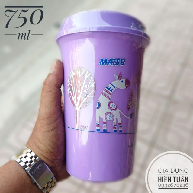 LY NHỰA MATSU 2 LỚP 500ML &amp; 750ml