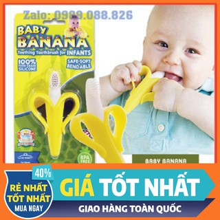Gặm nướu chuối giảm ngứa lợi, làm sạch miệng - an toàn cho bé