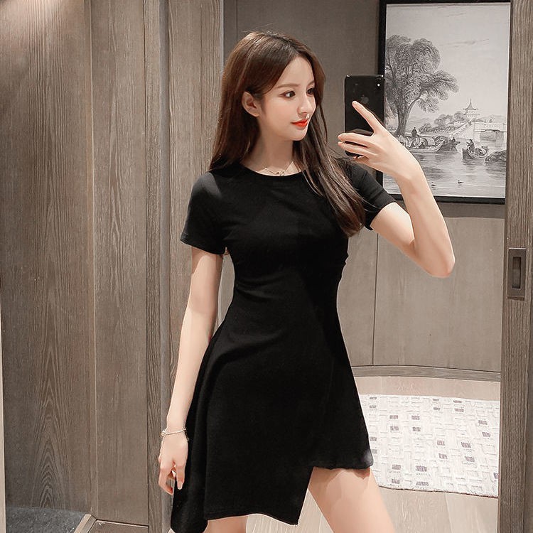 Đầm Polo cotton nữ 1 mảnh Váy tay ngắn 3 màuWDETE