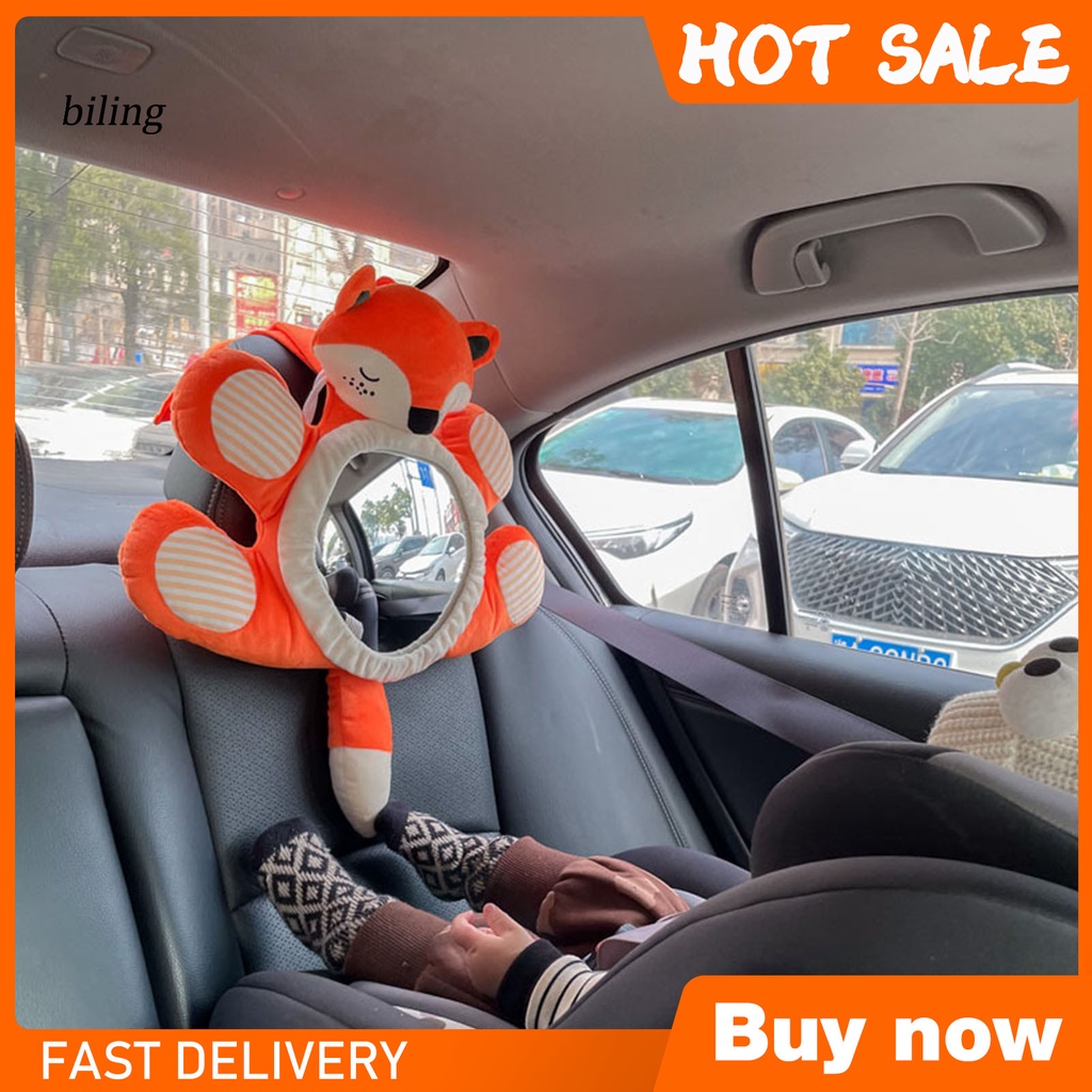 Gương chiếu hậu gắn lưng ghế xe hơi bằng acrylic tiện dụng cho bé