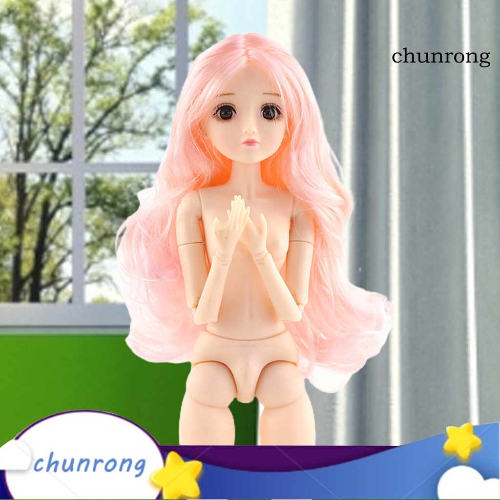 Mô Hình Búp Bê Nữ Tóc Dài Có 22 Khớp Nối Cr--36Cm