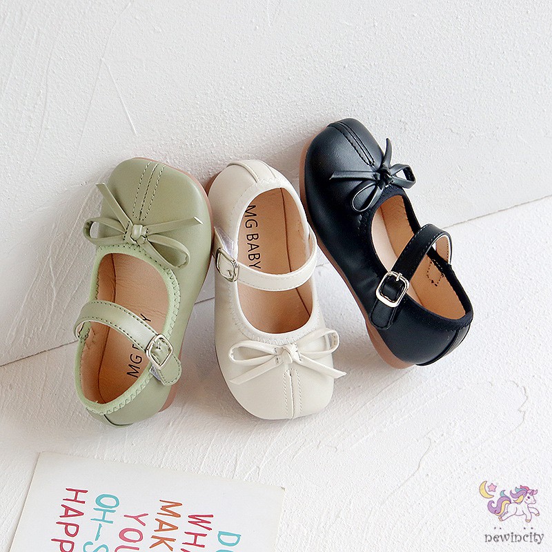 Giày Bé Gái Cột Nơ Phong Cách Hàn Quốc