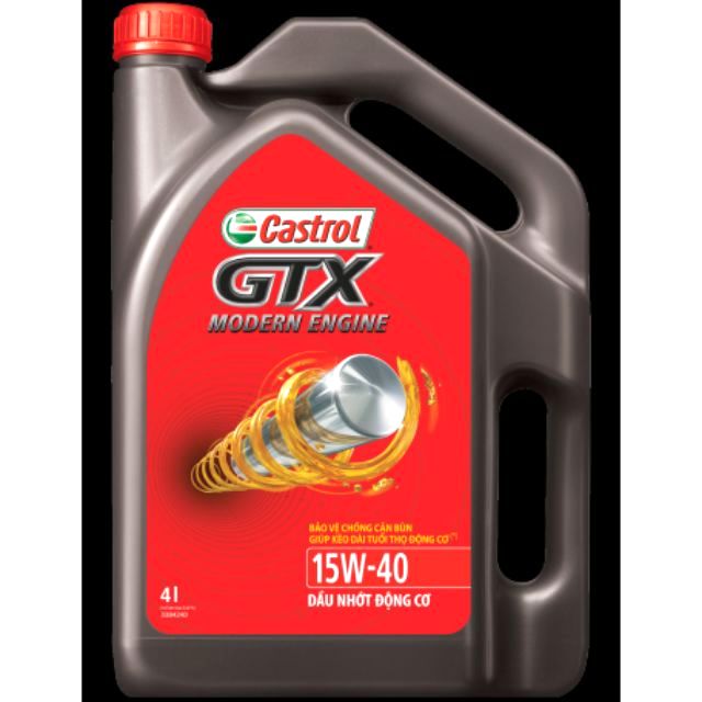 Dầu nhớt ô tô Castrol 15W40 GTX MODERN ENGINE 15W40 SM/CF

Cho oto 4 Lít L