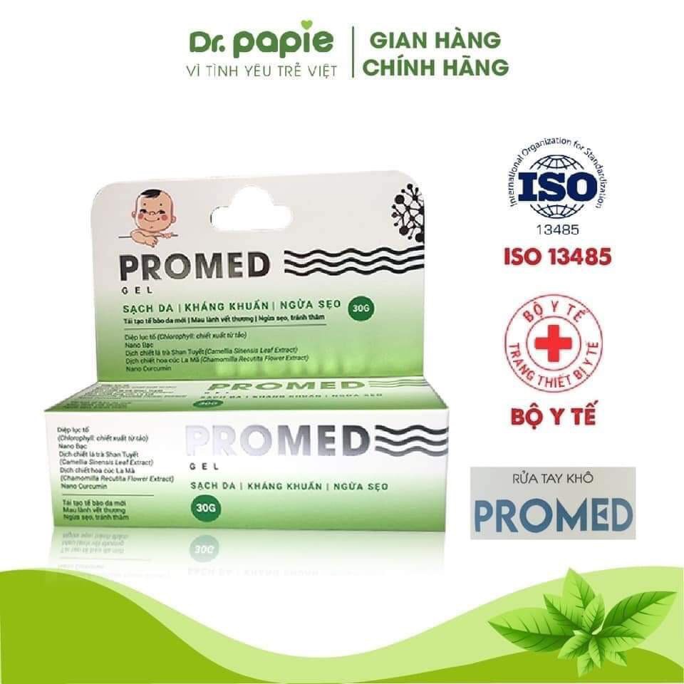 Kem bôi, Gel bôi Promed kháng khuẩn, muỗi đốt, thuỷ đậu, tay chân miệng, ngừa sẹo cho bé