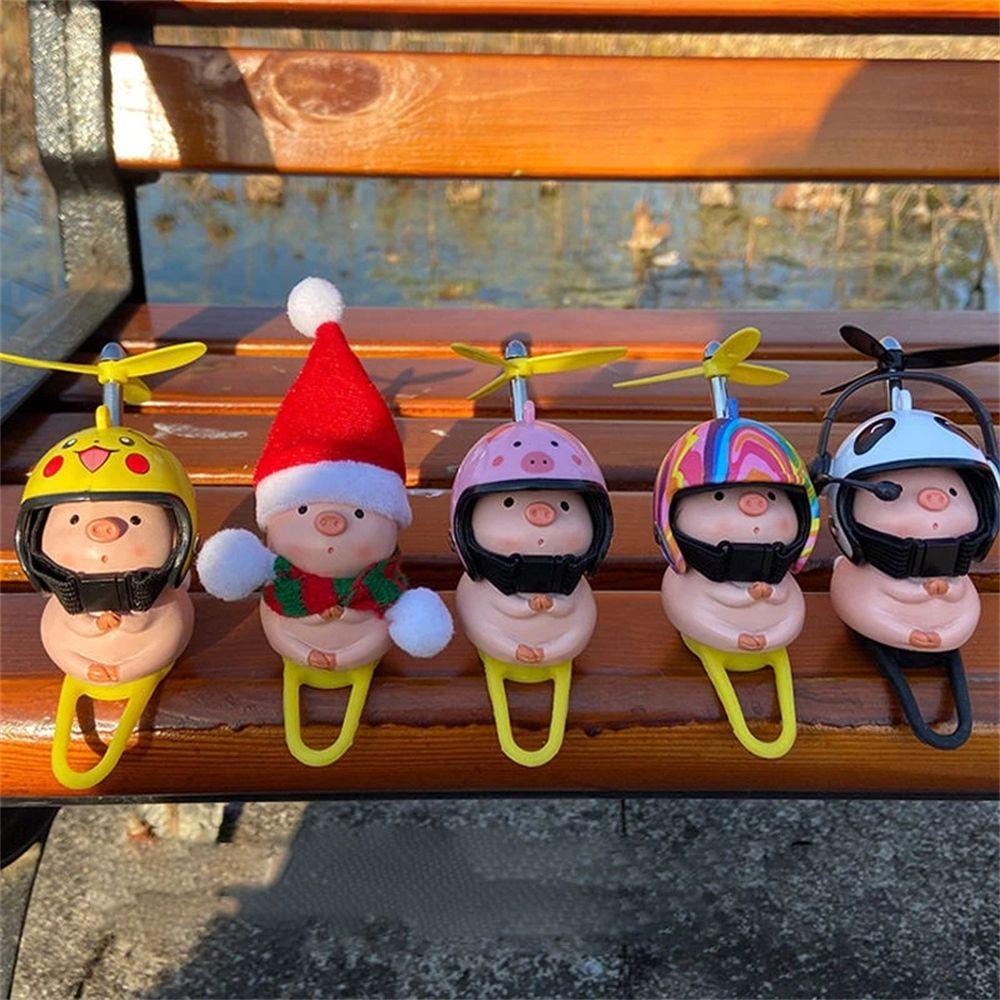 Đồ Chơi Hình Chú Heo Đội Nón Bảo Hiểm Dễ Thương Trang Trí Xe Đạp / Nón Bảo Hiểm VANES1