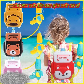 Đồ chơi balo súng nước hình thú đáng yêu cho bé hàng loại đẹp