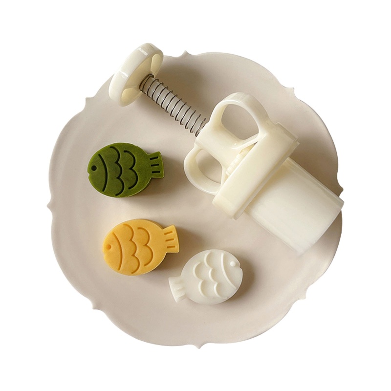 Khuôn Làm Bánh Trung Thu Hình Cá Dễ Thương 30g